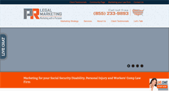 Desktop Screenshot of prlegalmarketing.com